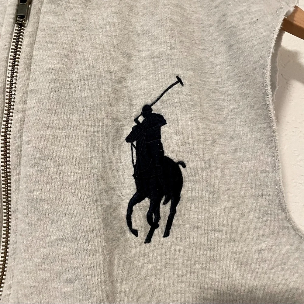 ⭐️SOLD⭐️ Polo Ralph Lauren Zip Up Vest Hoodie Boys Size M (10-12). - Picture 5 of 9